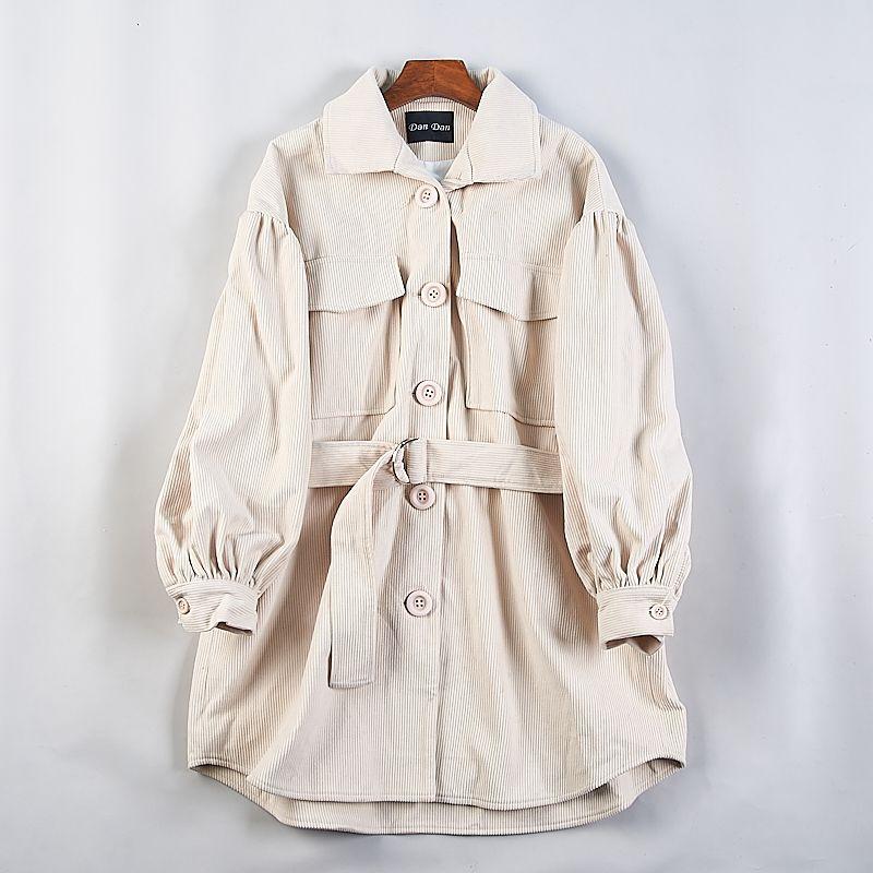 46 Korean Style Corduroy Mid-Length Trench coat Women 77028 Autumn and Winter Retro Lapel Loose Single-Breasted Temperament Outerwear 1 M White J
46 Korean Style Corduroy Mid-Length Trench coat Women 77028 Autumn and Winter Retro Lapel Loose Single-Breasted Temperament Outerwear 1 M White J