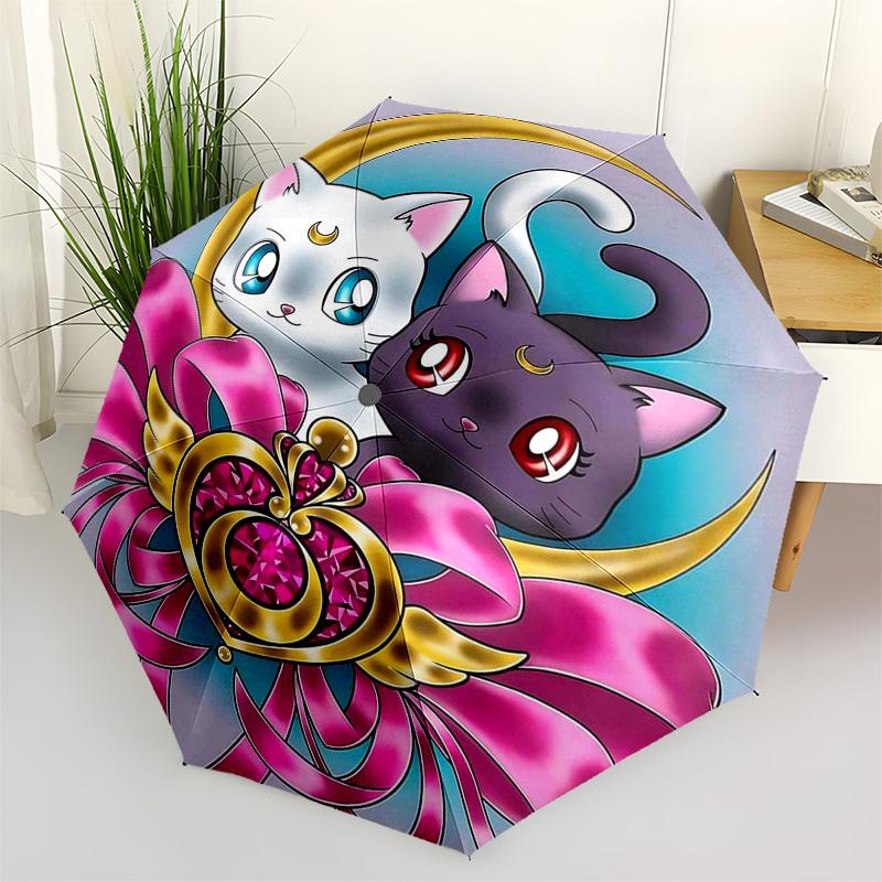 1pc Sailor Moon Luna & Artemis Outdoor Umbrella - Automatic Opening/Closing, Portable 3-Fold Design, Iron Frame, Ideal Gift for Fans, Travelers, Daily
1pc Sailor Moon Luna & Artemis Outdoor Umbrella - Automatic Opening/Closing, Portable 3-Fold Design, Iron Frame, Ideal Gift for Fans, Travelers, Daily