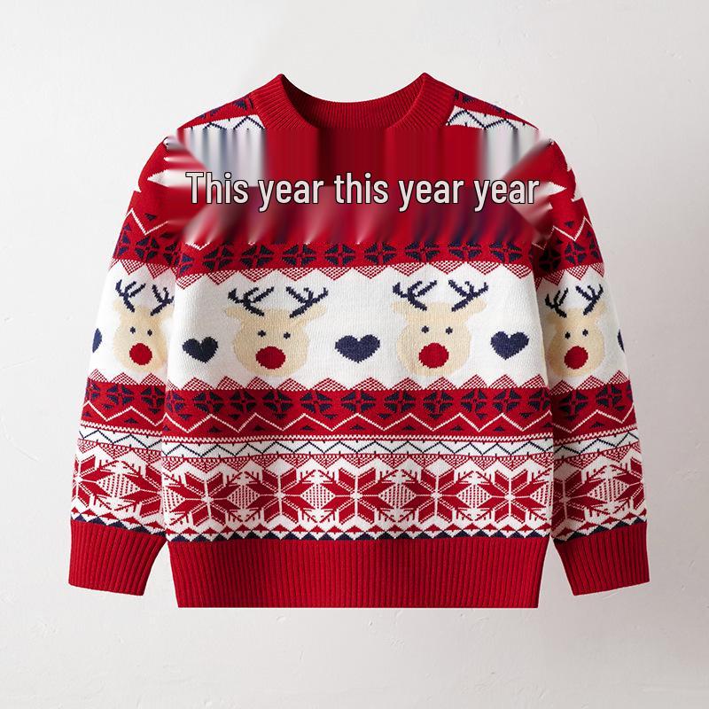 European & American Kids Autumn/Winter Cartoon Christmas Sweater - Unisex Base Layer Pullover Knitwear 2Y (80-90cm)
European & American Kids Autumn/Winter Cartoon Christmas Sweater - Unisex Base Layer Pullover Knitwear 2Y (80-90cm)