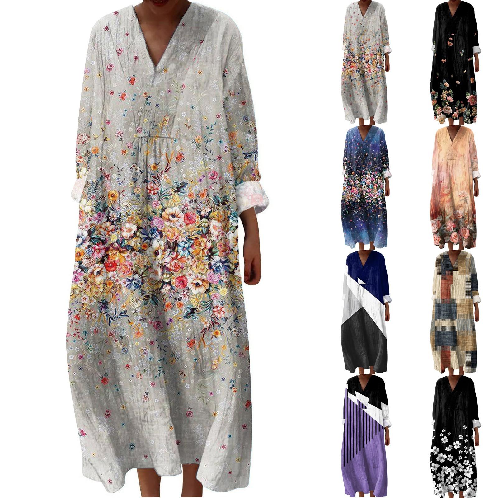 Women s Casual And Fashionable V-Veck Printed Long Sleeved Dress Long Sleeved Dress XL білий
Women s Casual And Fashionable V-Veck Printed Long Sleeved Dress Long Sleeved Dress XL білий