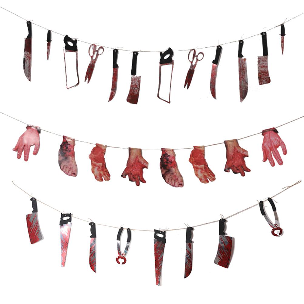 3pcs/set Halloween Simulation Bloody Stained Tools Body Parts Garland Banner Halloween Prop Haunted
3pcs/set Halloween Simulation Bloody Stained Tools Body Parts Garland Banner Halloween Prop Haunted