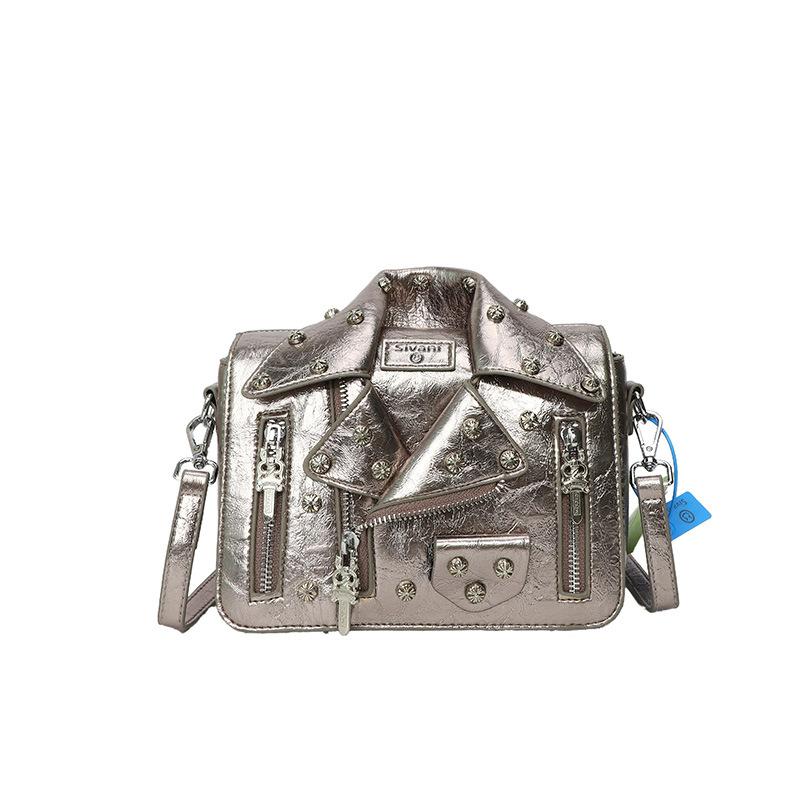 Personalized rivet shirt small bag 2025 new European and American fashion niche shoulder bag women s versatile messenger bag pu
Personalized rivet shirt small bag 2025 new European and American fashion niche shoulder bag women s versatile messenger bag pu