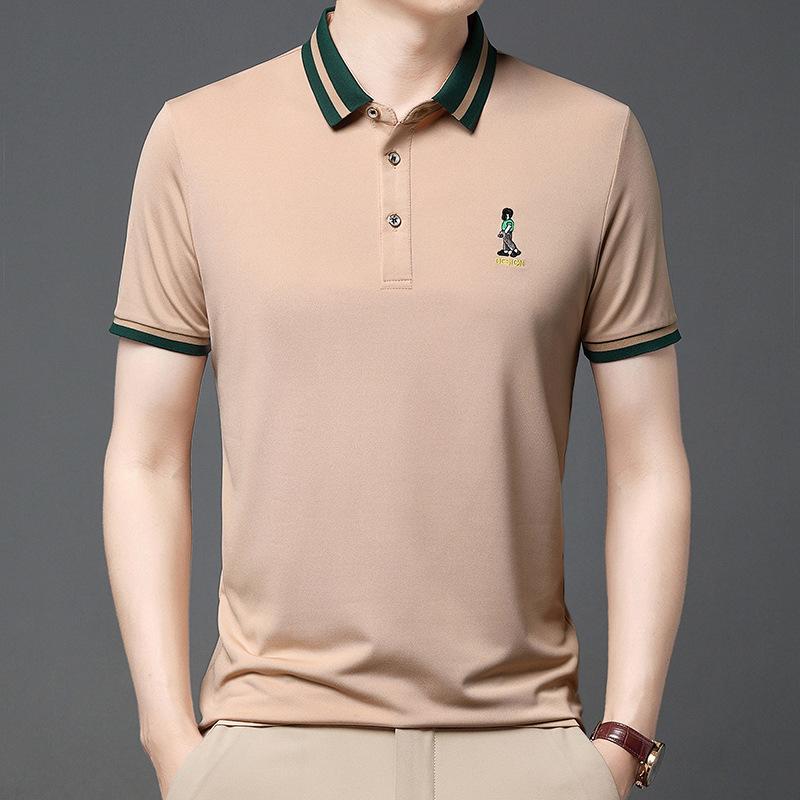 Men s Lapel Short-sleeved T-shirt Summer New Fashionable Pique Cotton Half-sleeved Thin Top Men s Polo Shirt
Men s Lapel Short-sleeved T-shirt Summer New Fashionable Pique Cotton Half-sleeved Thin Top Men s Polo Shirt