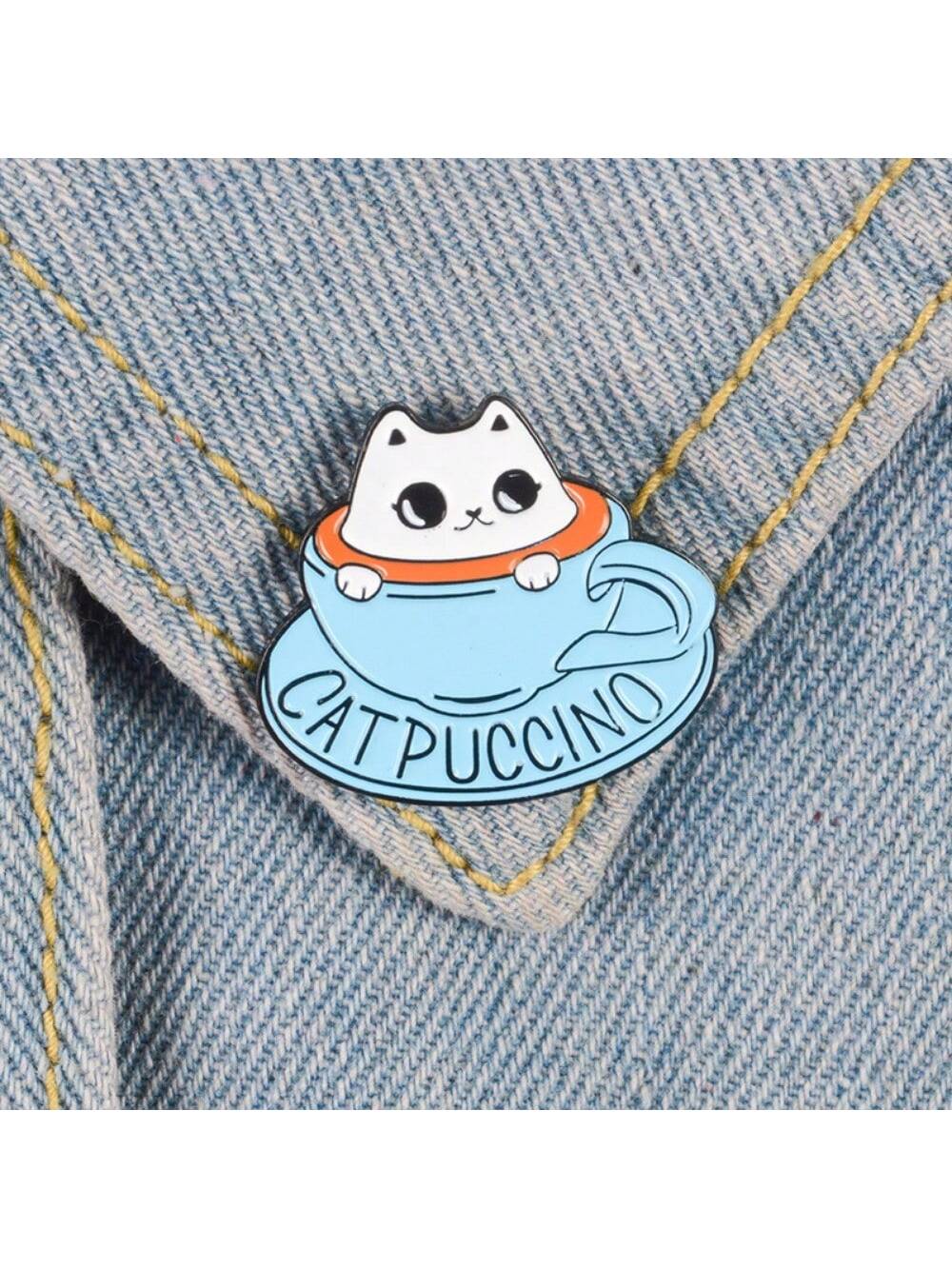 1pcs New fashion cute animal series Cat Coffee Cup Blue Teacup alloy brooch badge enamel clothing backpack accessories
1pcs New fashion cute animal series Cat Coffee Cup Blue Teacup alloy brooch badge enamel clothing backpack accessories