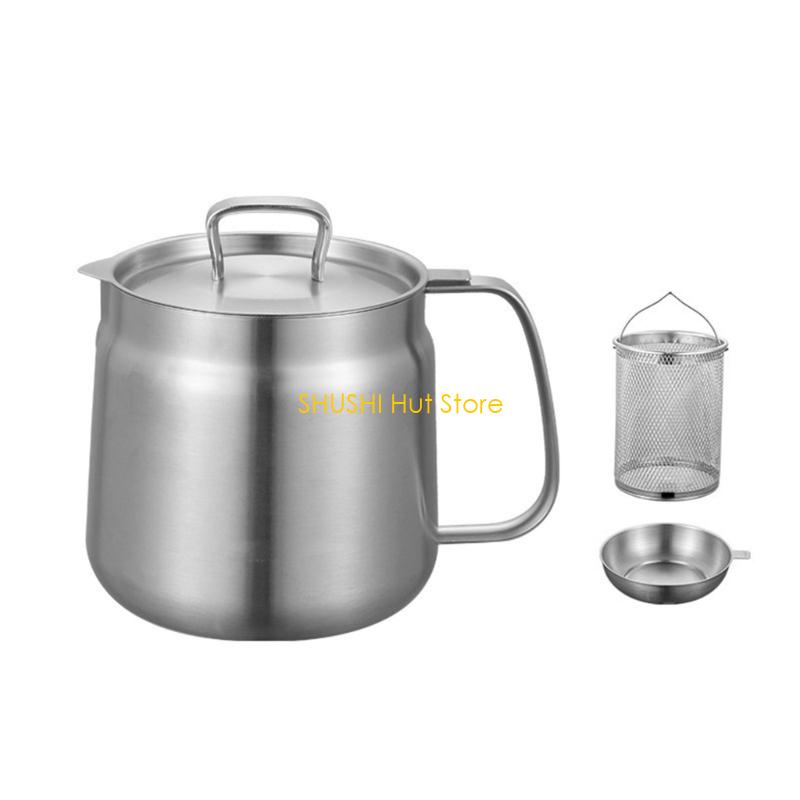 Rustproof Kitchen Oil Filter Pitcher Smooth Face Cleaning Tall Efficiency Sieving Center D57B
Rustproof Kitchen Oil Filter Pitcher Smooth Face Cleaning Tall Efficiency Sieving Center D57B