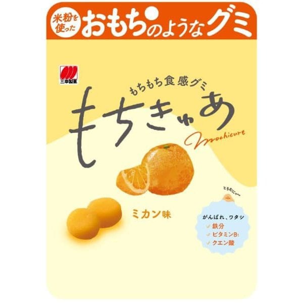 Sanko Mochikyua Tangerine Flavor 44gCharacteristicsRice-flour gummy rice cakes that resemble rice c CharacteristicsRice-flour gummy rice cakes that re 1
Sanko Mochikyua Tangerine Flavor 44gCharacteristicsRice-flour gummy rice cakes that resemble rice c CharacteristicsRice-flour gummy rice cakes that re 1