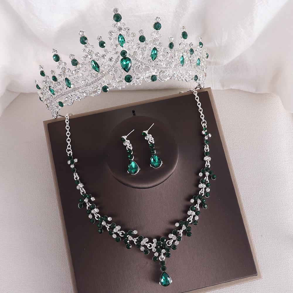 DIEZI Baroque Vintage Black Rhinsetone Crown For Women Wedding Dress Bridal Crystal Tiaras Necklace Earrings New Jewelry Sets срібні зелений колір
DIEZI Baroque Vintage Black Rhinsetone Crown For Women Wedding Dress Bridal Crystal Tiaras Necklace Earrings New Jewelry Sets срібні зелений колір