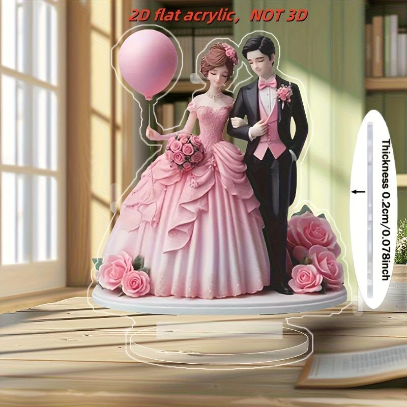 2D Flat Bohemian Style Heart-Shaped Acrylic Wedding Couple Desktop Decor, Suitable for Wall Decoration, Porch, Room, Villa, Accents Home, Hallway, or 15*12.7CM
2D Flat Bohemian Style Heart-Shaped Acrylic Wedding Couple Desktop Decor, Suitable for Wall Decoration, Porch, Room, Villa, Accents Home, Hallway, or 15*12.7CM