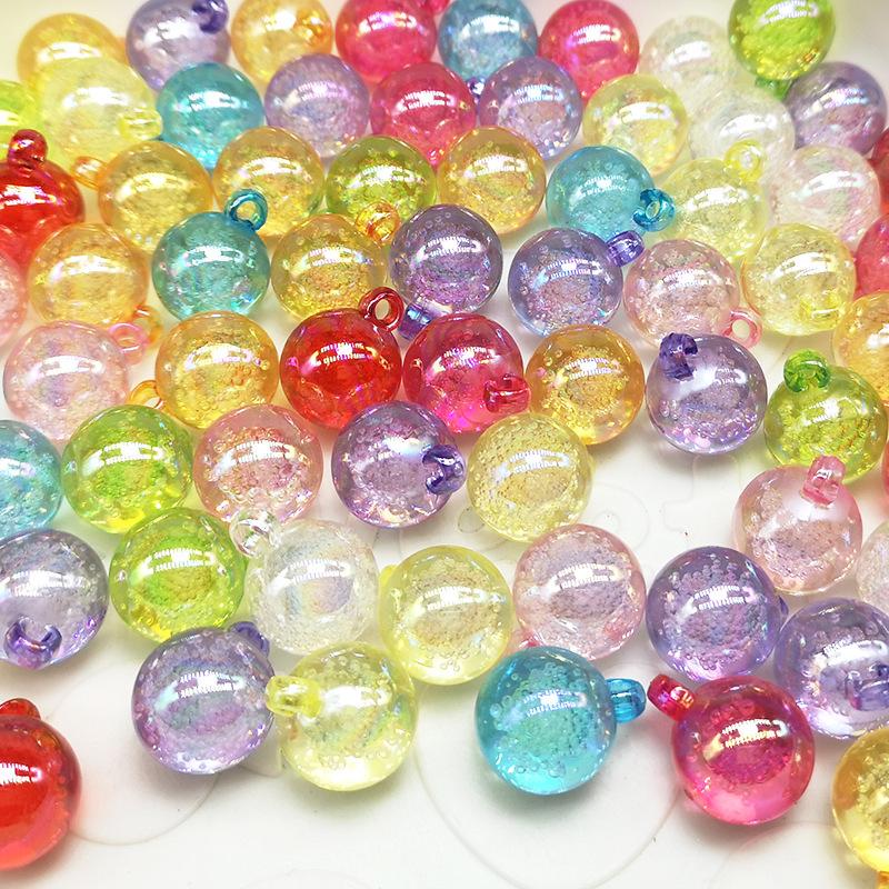 Handmade DIY Jewelry Accessories Colored Plated Macaron Color Material Hanging Hole Bubble Round Bead 10pcs Pendant Beads Acrylic 16mm Accessories
Handmade DIY Jewelry Accessories Colored Plated Macaron Color Material Hanging Hole Bubble Round Bead 10pcs Pendant Beads Acrylic 16mm Accessories