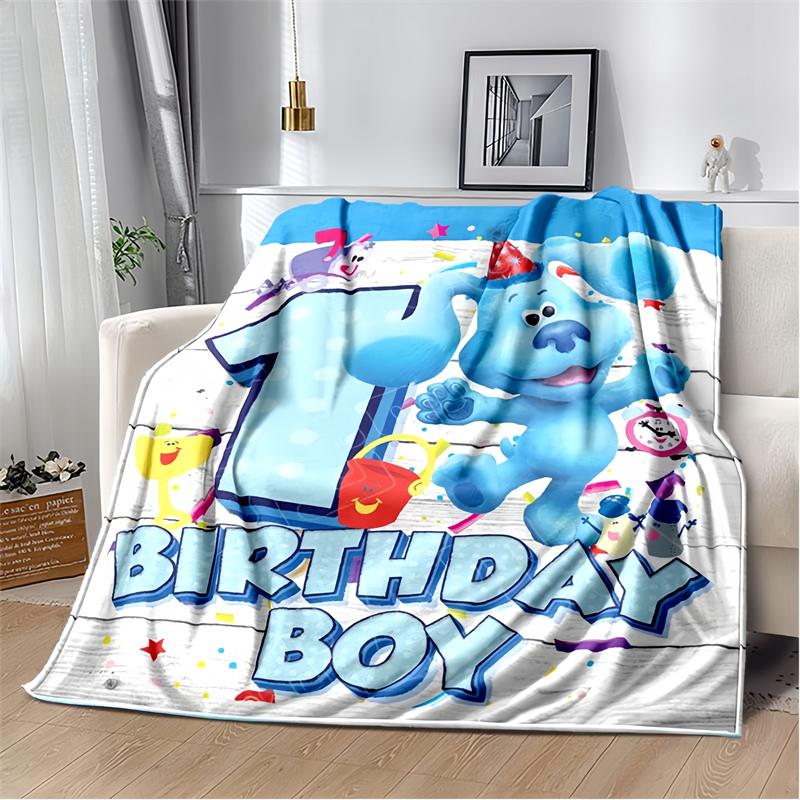 Blue Puppy in Green Nature Print Flannel Blanket, Kids Cartoon Dog Throw Blanket 80cm x 120cm
Blue Puppy in Green Nature Print Flannel Blanket, Kids Cartoon Dog Throw Blanket 80cm x 120cm