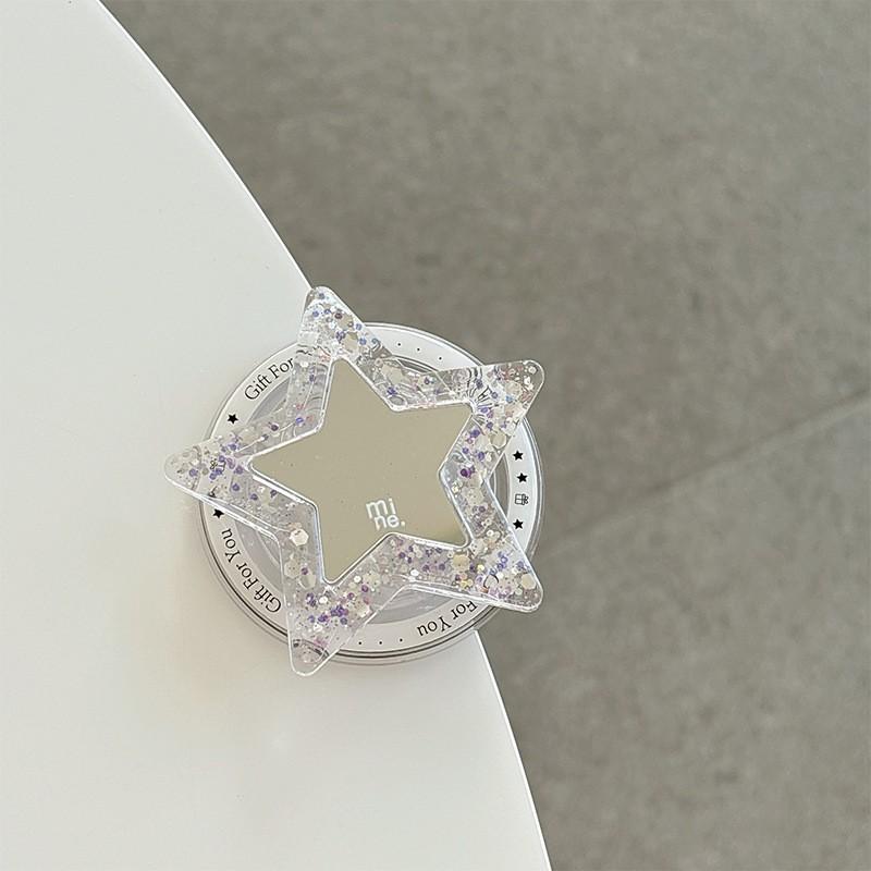 Drip Glue Glitter Pentagram Mirror Phone Airbag Holder Magnetic Suction Suitable Magsafe Adhesive Ring Buckle
Drip Glue Glitter Pentagram Mirror Phone Airbag Holder Magnetic Suction Suitable Magsafe Adhesive Ring Buckle