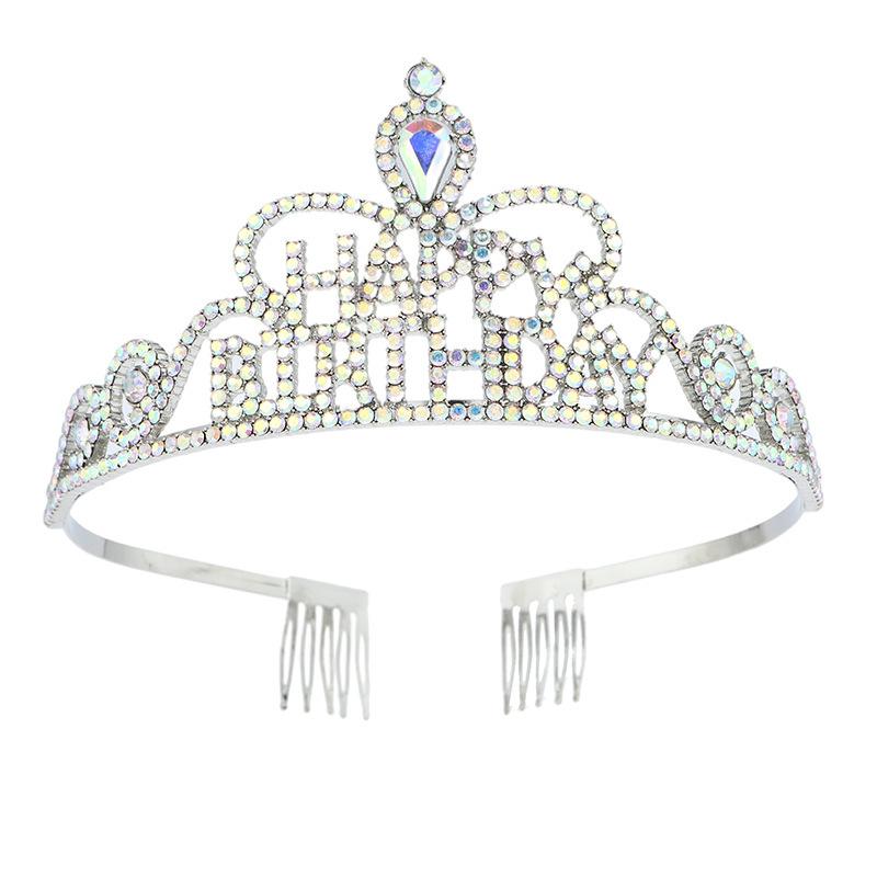 Fashion Crown with Letters Happy Birthday Crown Headband Crystal Headdress Hair Accessories Party Supplies
Fashion Crown with Letters Happy Birthday Crown Headband Crystal Headdress Hair Accessories Party Supplies