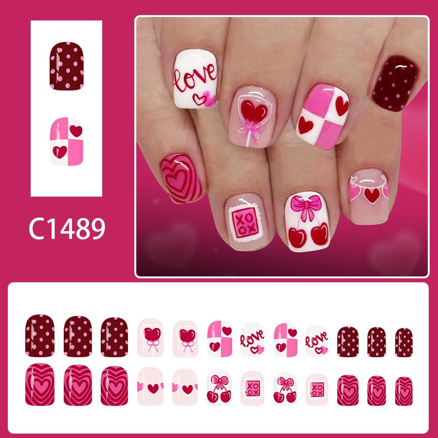 Short Square Glossy Press On Nails Pink Balloon Heart Dot Cherry Sweet Valentine Ins Style 24pcs червоний
Short Square Glossy Press On Nails Pink Balloon Heart Dot Cherry Sweet Valentine Ins Style 24pcs червоний