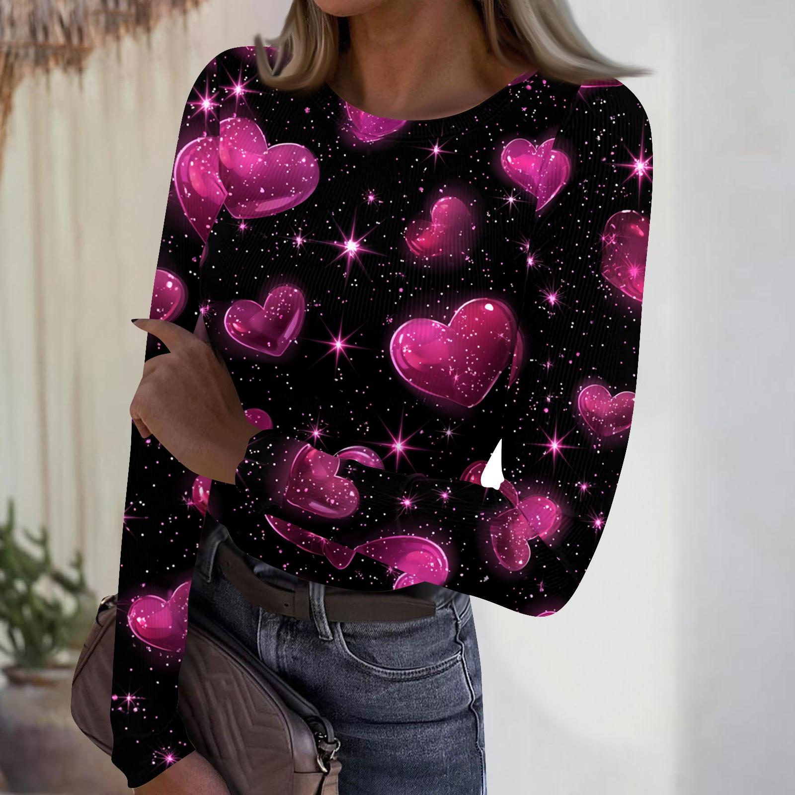 Women s Casual And Fashionable Round-neck Long-sleeved Ribbed Top With Valentine s Day Print. XXL фіолетовий
Women s Casual And Fashionable Round-neck Long-sleeved Ribbed Top With Valentine s Day Print. XXL фіолетовий
