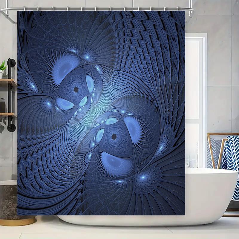 Blue Fractal Pattern Shower Curtain Modern Bathroom Decor For Bath Tub Waterproof Fabric With Rings Perfect Gift Idea W60H190(CM)-1 Pcs
Blue Fractal Pattern Shower Curtain Modern Bathroom Decor For Bath Tub Waterproof Fabric With Rings Perfect Gift Idea W60H190(CM)-1 Pcs
