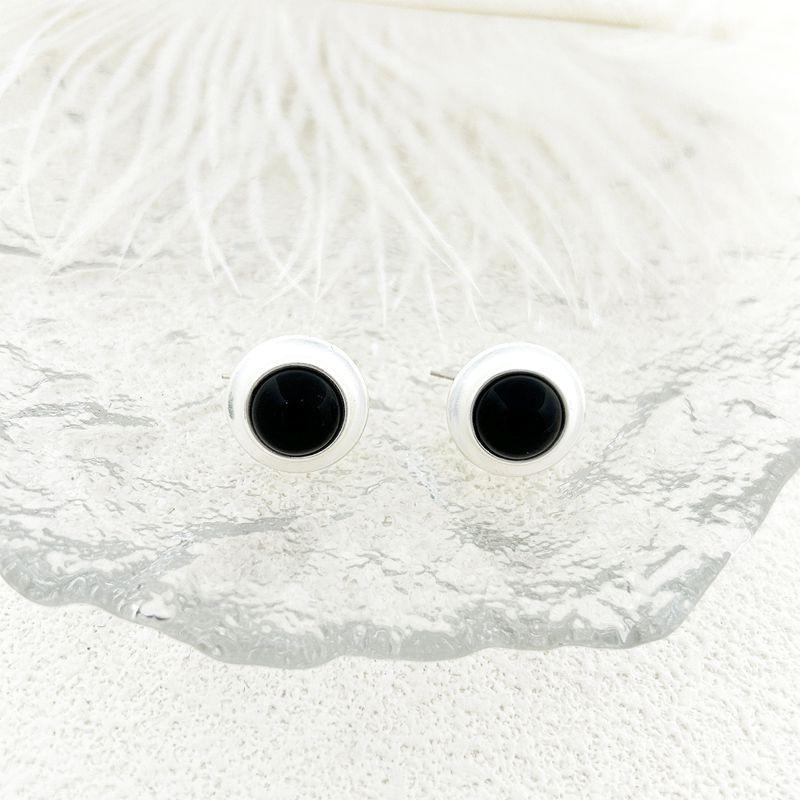 Simple High-End Geometric Round Earrings Stud Earrings чорний
Simple High-End Geometric Round Earrings Stud Earrings чорний
