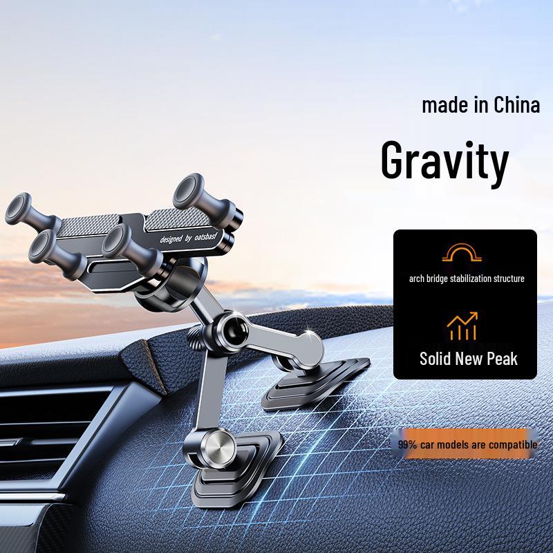Metal Gravity Car Phone Holder 2025 Model, All-Aluminum for Dashboard Navigation
Metal Gravity Car Phone Holder 2025 Model, All-Aluminum for Dashboard Navigation