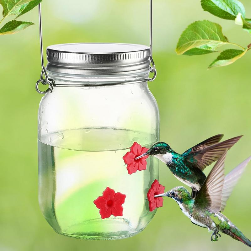 Bird Feeder Outdoor Hanging Bird Water Feeders MasonJar Flower Hummingbirds Watering Bottle Drinker for Wild Bird Garden United States
Bird Feeder Outdoor Hanging Bird Water Feeders MasonJar Flower Hummingbirds Watering Bottle Drinker for Wild Bird Garden United States
