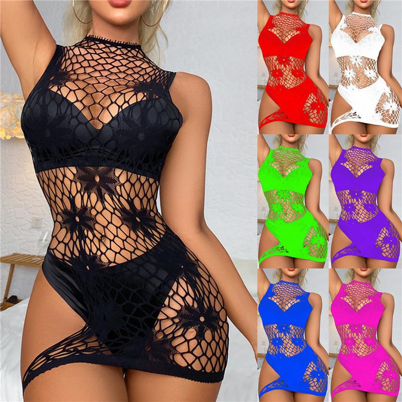 Sexy Lingerie Tight Skirt Hollow Perspective Sexy Dress Suit Solid Bodystocking Fishnet Bra Set
Sexy Lingerie Tight Skirt Hollow Perspective Sexy Dress Suit Solid Bodystocking Fishnet Bra Set
