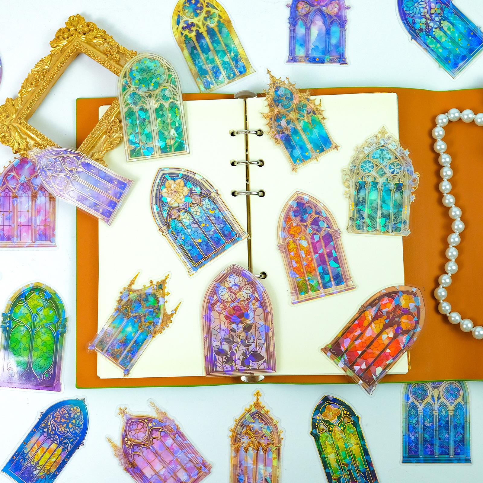 30 Bronzing Cathedral Theme Transparent Pet Stickers Creative Design Diy Material Decoration
30 Bronzing Cathedral Theme Transparent Pet Stickers Creative Design Diy Material Decoration