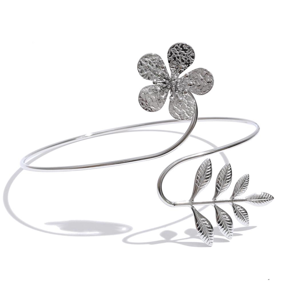 Yhpup Waterproof Stainless Steel Leaves Flower Arm Cuff Bracelet Fashion 2026 Fashion Body Armlet Bangle Jewelry Accessories
Yhpup Waterproof Stainless Steel Leaves Flower Arm Cuff Bracelet Fashion 2026 Fashion Body Armlet Bangle Jewelry Accessories