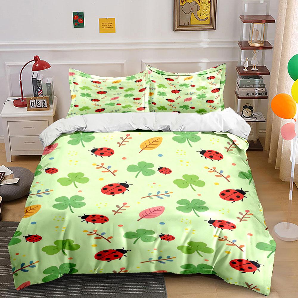 Ladybugs, clovers, and leaves. Bedding sets Duvet cover sets Duvet covers Pillowcases(1 * Duvet Cover 2 * Pillowcases without duvet insert) 135x200cm
Ladybugs, clovers, and leaves. Bedding sets Duvet cover sets Duvet covers Pillowcases(1 * Duvet Cover 2 * Pillowcases without duvet insert) 135x200cm
