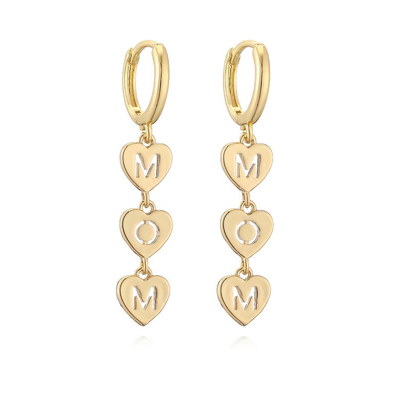 HECHENG, ‘MOMO’ Monogram Heart Dangle Earrings 18K Golden Plated Golden/Coppery Mother s Day Gift Copper Chain Earrings 1 Pair золотистий
HECHENG, ‘MOMO’ Monogram Heart Dangle Earrings 18K Golden Plated Golden/Coppery Mother s Day Gift Copper Chain Earrings 1 Pair золотистий