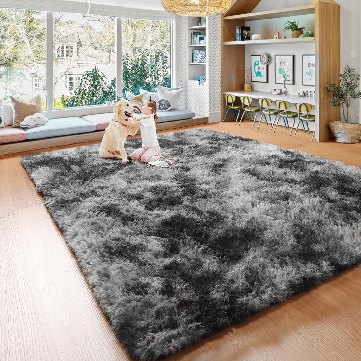 Area Rugs for Bedroom Tie-Dye Grey Fluffy Carpet for Living Room Soft Plush Furry Shaggy Bedside Rug Kids Babyindoor Floor Mat 40x60cm 16x24in темно-сірий колір
Area Rugs for Bedroom Tie-Dye Grey Fluffy Carpet for Living Room Soft Plush Furry Shaggy Bedside Rug Kids Babyindoor Floor Mat 40x60cm 16x24in темно-сірий колір