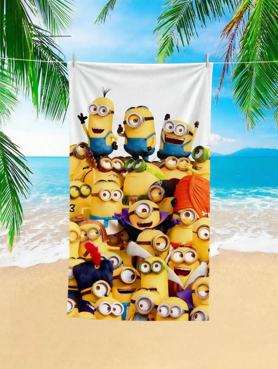 1pc Minions Print Beach Towel, Quick Dry, Multi-Use Towel for Travel Camping Yoga Swimming Beach Pool W40*H60(CM)
1pc Minions Print Beach Towel, Quick Dry, Multi-Use Towel for Travel Camping Yoga Swimming Beach Pool W40*H60(CM)