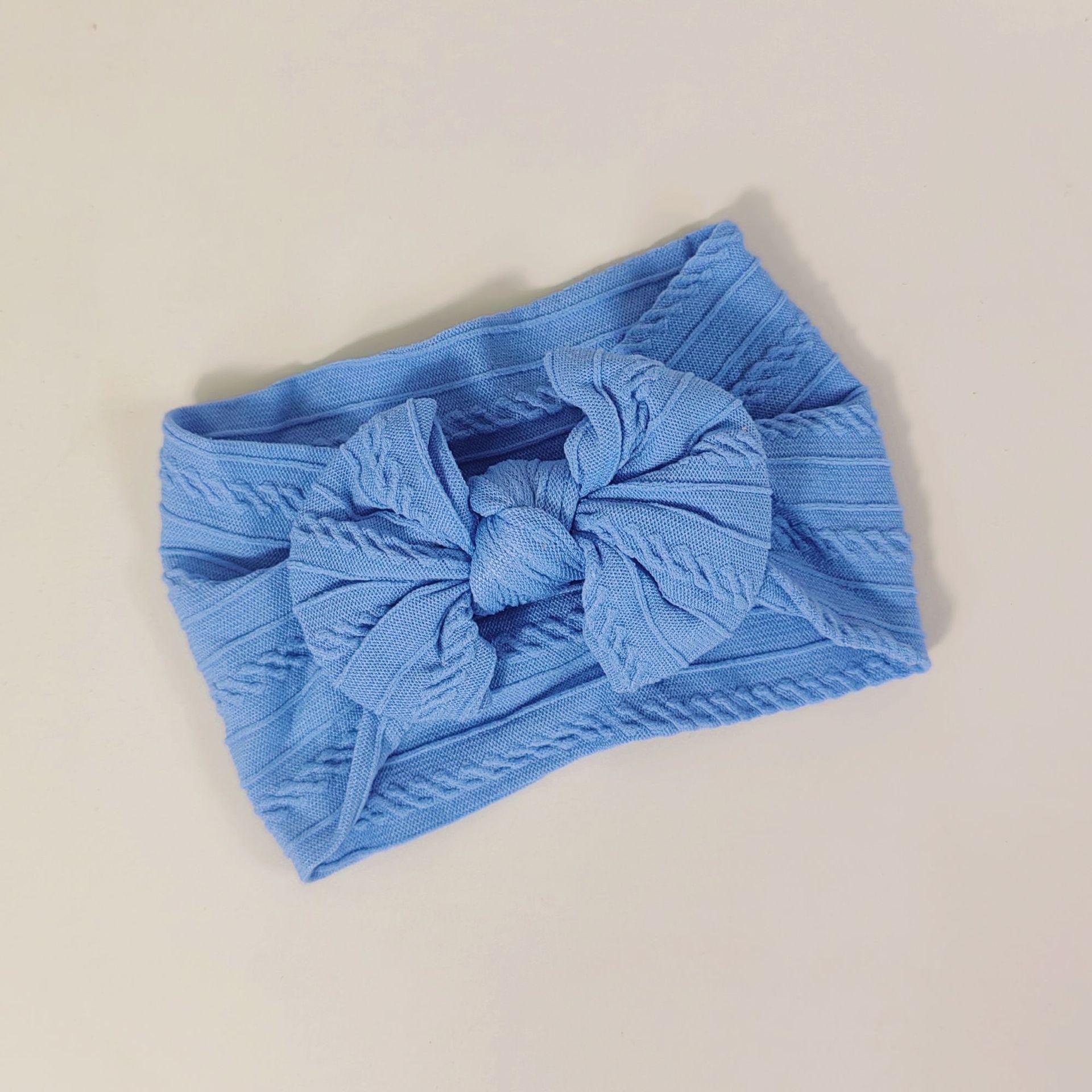 Европейская и американская эластичная нейлоновая повязка на голову с бантом для малышей, аксессуары для волос Inner Corner