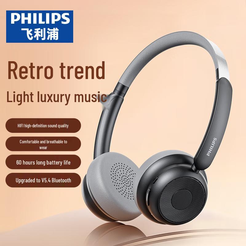 Philips Retro Over-Ear Wireless Bluetooth Headphones
Philips Retro Over-Ear Wireless Bluetooth Headphones