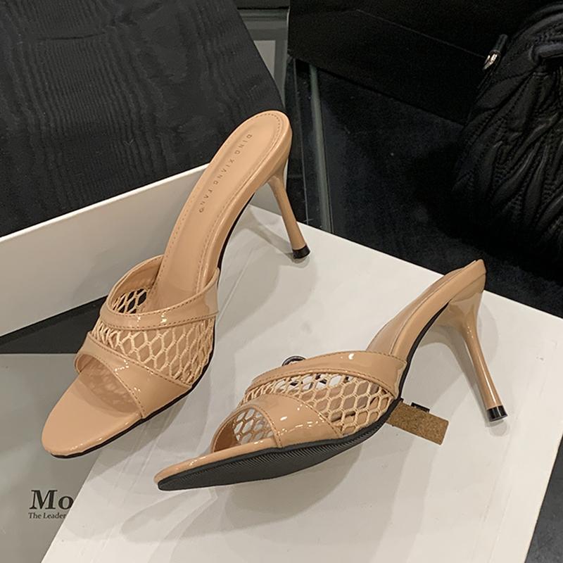 Fashion SUOJIALUN 2025 Summer New Brand Women Slipper Fashion Mesh Shallow Slip On Slides Thin High Heel Outdoor Sexy Dress Pumps Sandal 35
Fashion SUOJIALUN 2025 Summer New Brand Women Slipper Fashion Mesh Shallow Slip On Slides Thin High Heel Outdoor Sexy Dress Pumps Sandal 35