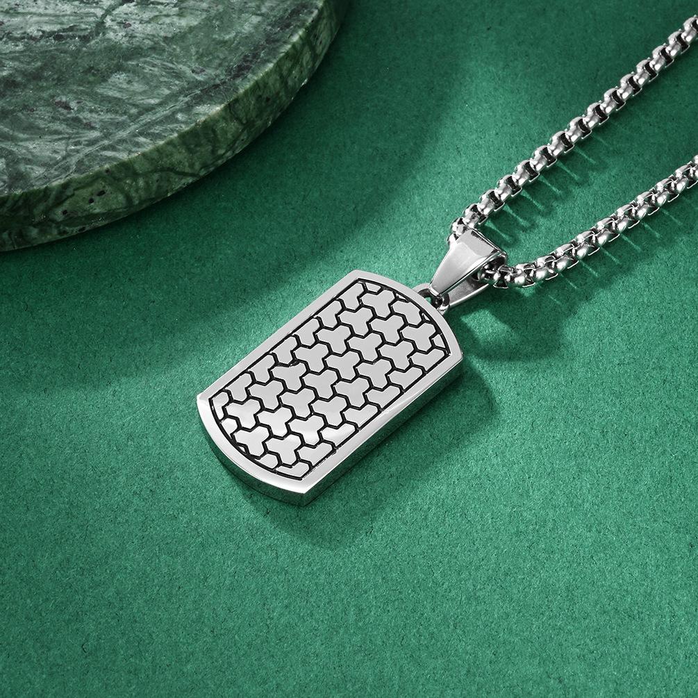 Military Pendant Men s Stamped Texture Three Dimensional Cut Pendant Trendy Fashion Pendant 2025 3MM+60CM
Military Pendant Men s Stamped Texture Three Dimensional Cut Pendant Trendy Fashion Pendant 2025 3MM+60CM
