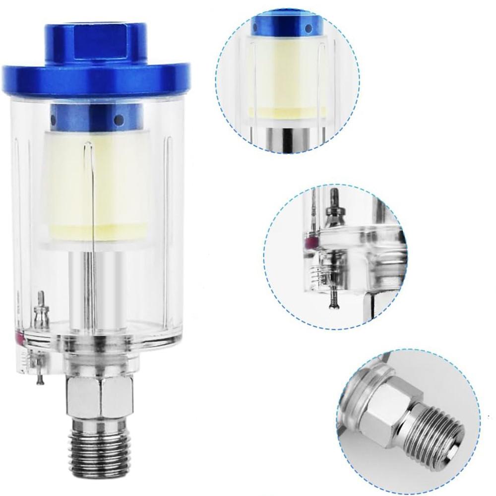 Water Oil Separator Filter, 1/4 NPT Male and Female Thread Spray Gun Filters Air Line Compressor Fitting Air Coupler and Plug
Water Oil Separator Filter, 1/4 NPT Male and Female Thread Spray Gun Filters Air Line Compressor Fitting Air Coupler and Plug