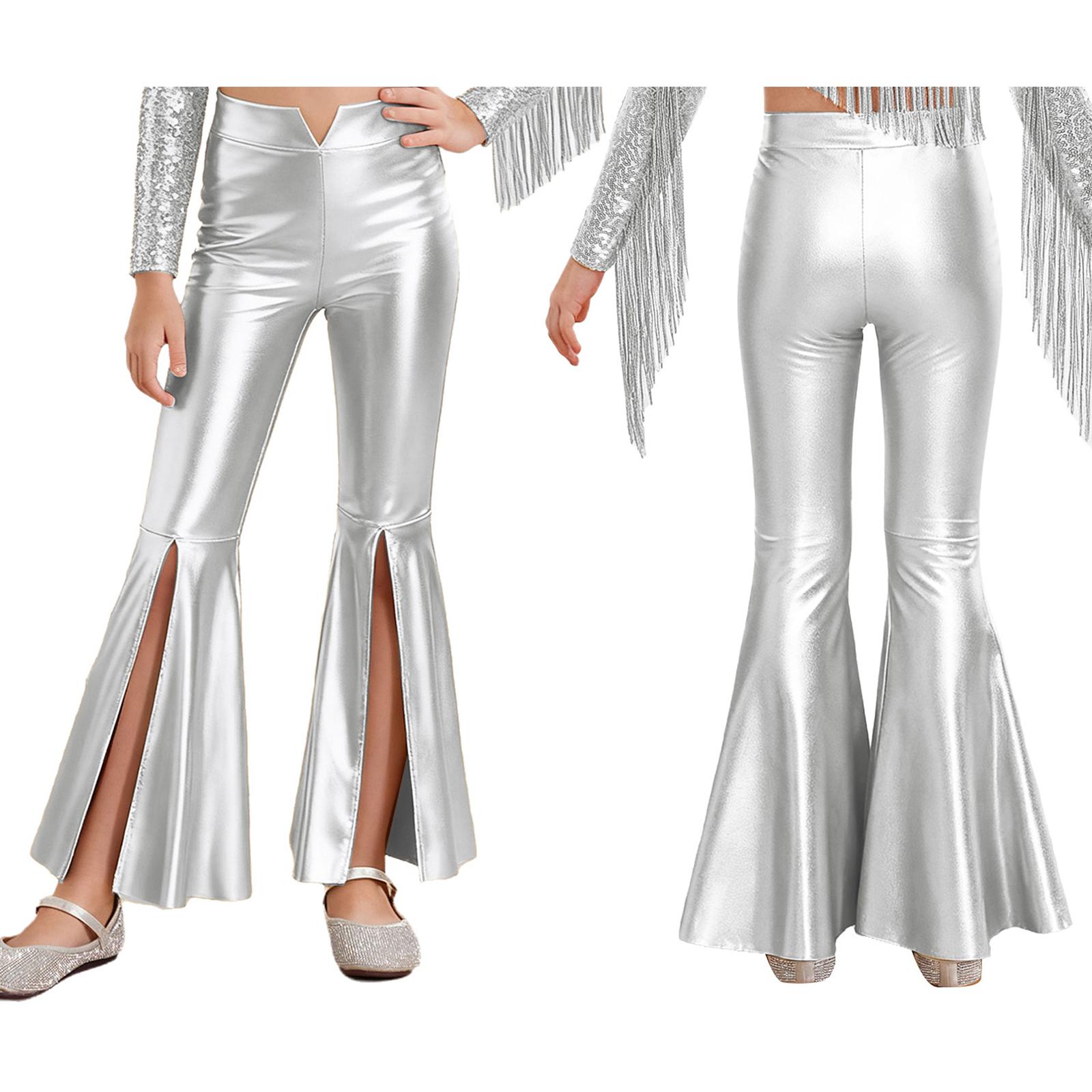 Metallic Split Bell-Bottoms for Dance: Kids Girls High-Waist Pants for Stage Performance, Competition & Jazz Costume 15-16 Years
Metallic Split Bell-Bottoms for Dance: Kids Girls High-Waist Pants for Stage Performance, Competition & Jazz Costume 15-16 Years