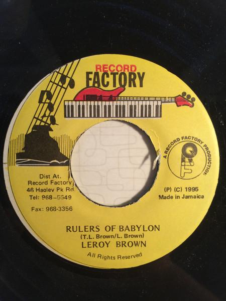 7-дюймовая пластинка LEROY BROWN 2 Rulers Of Babylon NONE Record Factory 1995 Ямайка Регги Ска Даб Б/у
7-дюймовая пластинка LEROY BROWN 2 Rulers Of Babylon NONE Record Factory 1995 Ямайка Регги Ска Даб Б/у