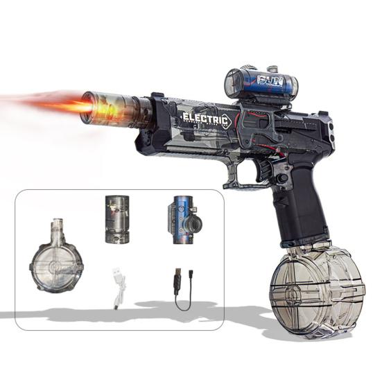 Electric Water Shooter for Adults Kids Water Squirt Toy with LED Lights Nighttime Water Shooter Game Outdoor Summer Water Fun Toy
Electric Water Shooter for Adults Kids Water Squirt Toy with LED Lights Nighttime Water Shooter Game Outdoor Summer Water Fun Toy