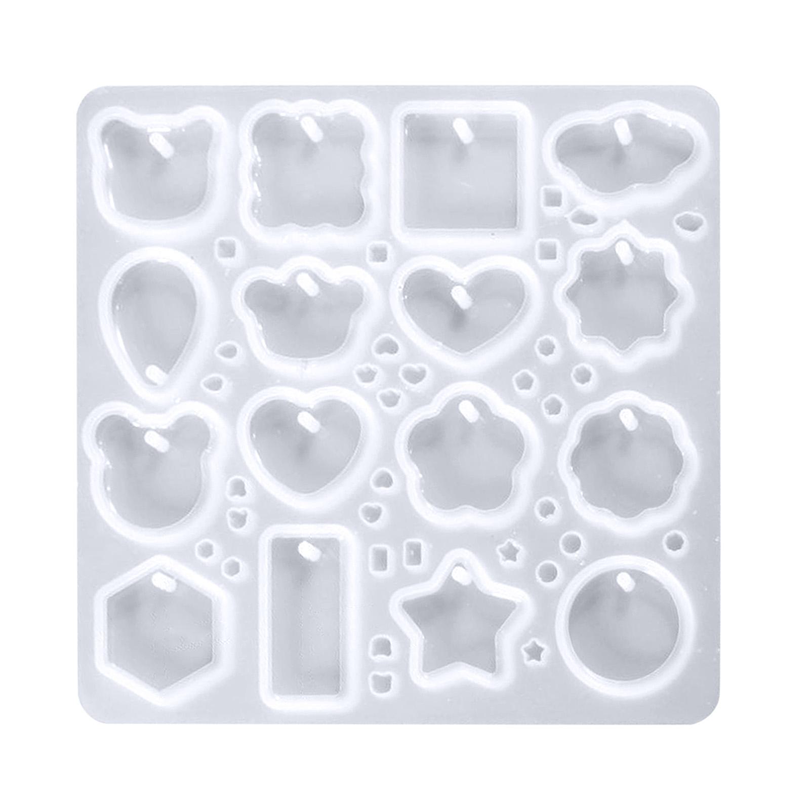 DIY Resin Keychain Silicone Mold with Holes 16 Cavities Flexible Non-Stick Craft Mold for Epoxy Resin Making Accessories One Size белый
DIY Resin Keychain Silicone Mold with Holes 16 Cavities Flexible Non-Stick Craft Mold for Epoxy Resin Making Accessories One Size белый