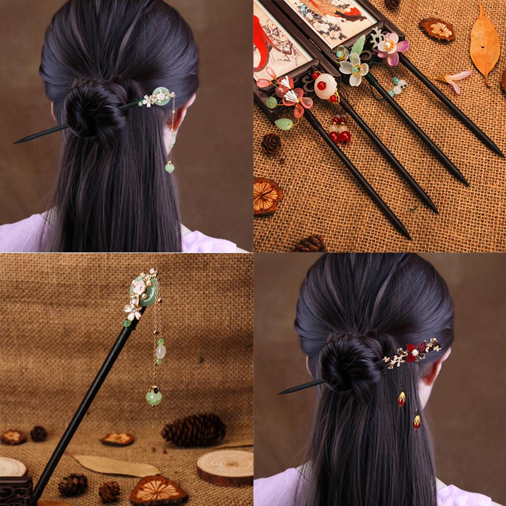 Ebony Tassel Flowers Handmade Hairpin Chopstick Hair Sticks Hair Accessories Hair Styling Tools
Ebony Tassel Flowers Handmade Hairpin Chopstick Hair Sticks Hair Accessories Hair Styling Tools