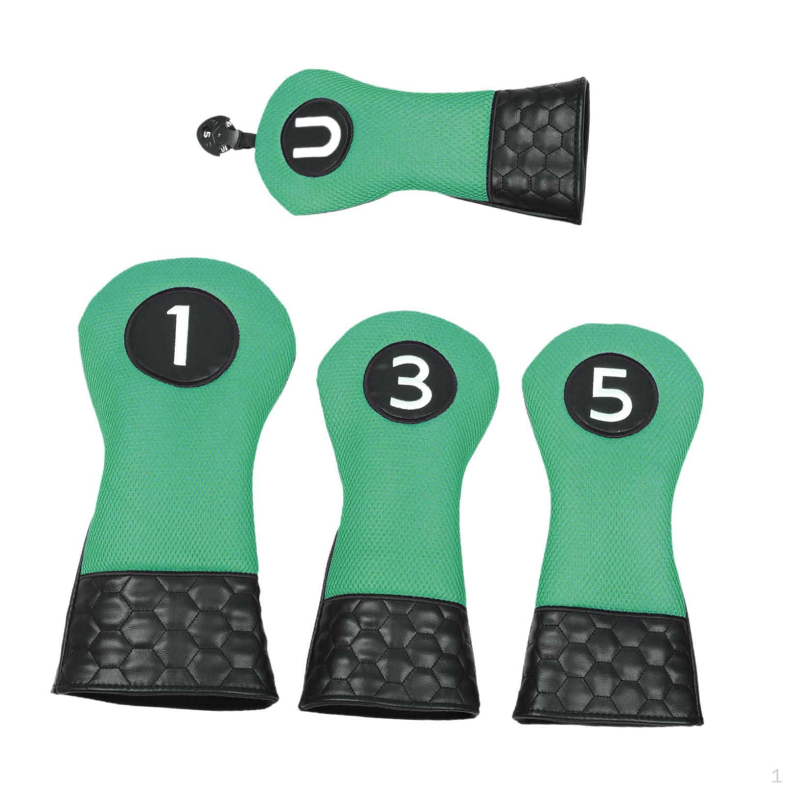 Набор из 4 чехлов для головки гольф-дерева для клюшки и ухода светло-зеленый
Набор из 4 чехлов для головки гольф-дерева для клюшки и ухода светло-зеленый