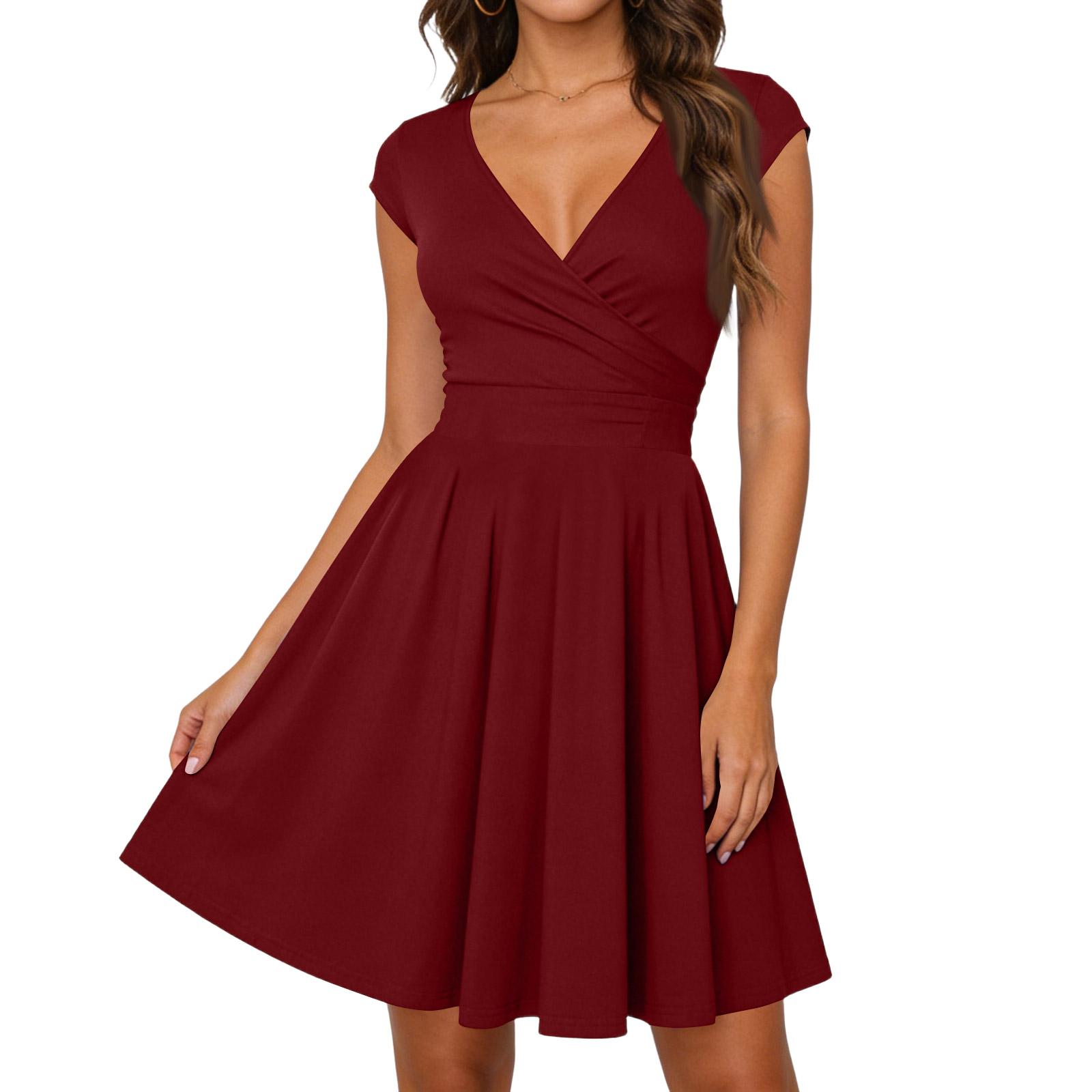 Women s Dress Casual Flowy Dresses V-neck Vocation Boho Beach Sundress XL
Women s Dress Casual Flowy Dresses V-neck Vocation Boho Beach Sundress XL