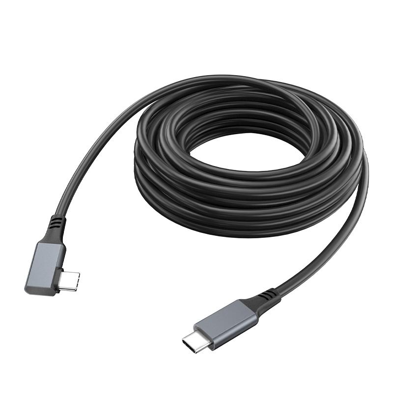 5m USB 3.2 to 90-degree Angle Type-C Cable for Oculus Quest 2 VR Link Cable 3A VR Headset Cord Support 5Gbps Data Transfer As Shown A
5m USB 3.2 to 90-degree Angle Type-C Cable for Oculus Quest 2 VR Link Cable 3A VR Headset Cord Support 5Gbps Data Transfer As Shown A