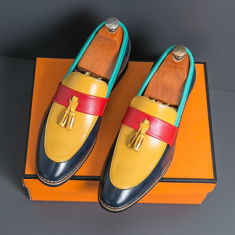 Тренд Новые мужские остроносые туфли-слипоны с кисточками смешанных цветов Мужские лоферы для платья Повседневная обувь для выпускного бала Zapatos Hombre 44
Тренд Новые мужские остроносые туфли-слипоны с кисточками смешанных цветов Мужские лоферы для платья Повседневная обувь для выпускного бала Zapatos Hombre 44