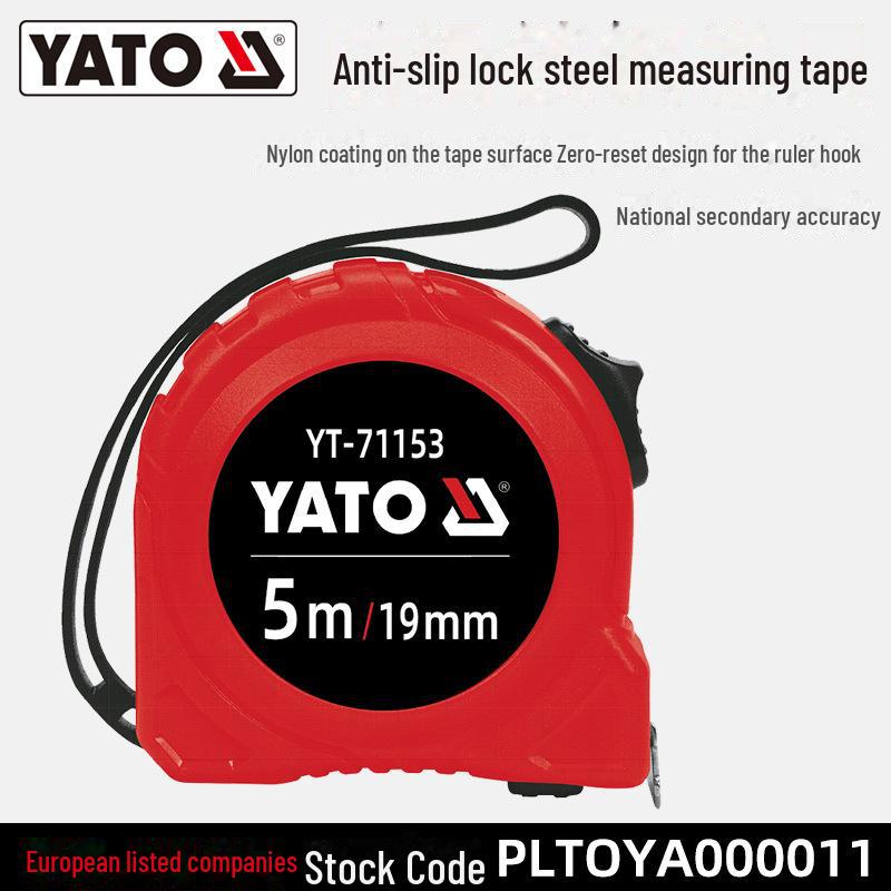 Стальная рулетка YATO: Закаленный, утолщенный, 3-10 м, идеально подходит для домашнего хозяйства и деревообработки YT-71150
Стальная рулетка YATO: Закаленный, утолщенный, 3-10 м, идеально подходит для домашнего хозяйства и деревообработки YT-71150