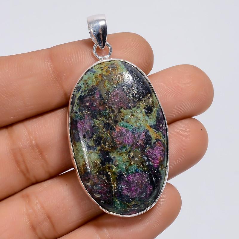 Excellent Top Grade Qualite 100% Natural Ruby Fuchsite Oval Shape Ethnic Style Handmade Jewelry 925 Steling Silver Pendant 1.9 WSJ-5009 1.9
Excellent Top Grade Qualite 100% Natural Ruby Fuchsite Oval Shape Ethnic Style Handmade Jewelry 925 Steling Silver Pendant 1.9 WSJ-5009 1.9