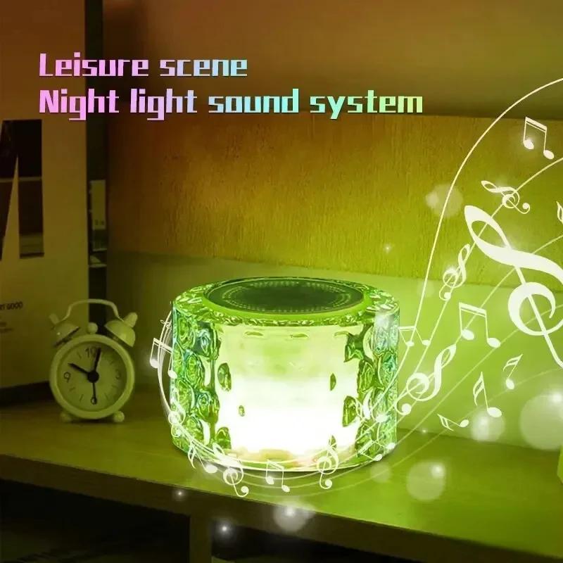 Sound Bedside Atmosphere Volume Glass Crystal Bluetooth Speaker Desktop Creative Gift Nightlight Subwoofer Large
Sound Bedside Atmosphere Volume Glass Crystal Bluetooth Speaker Desktop Creative Gift Nightlight Subwoofer Large