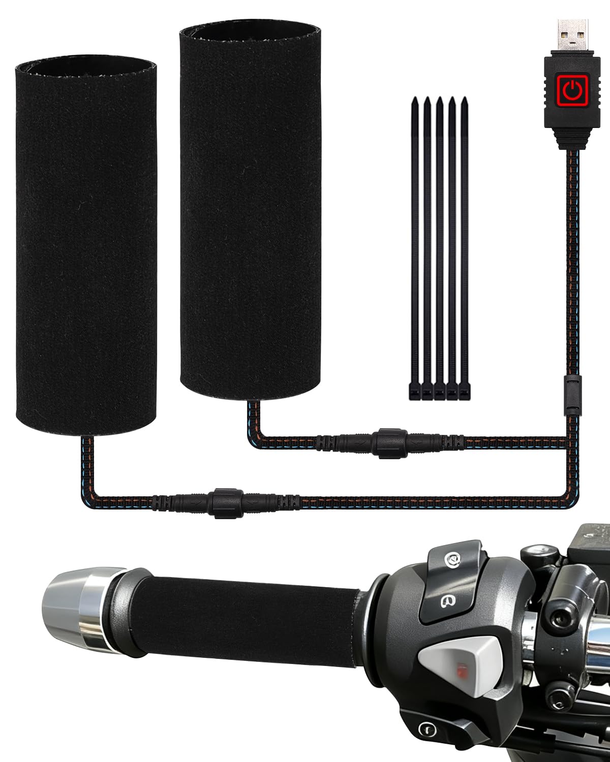 Grip Heater, Wrap Type, Hot Grip, for Motorcycles, Handle Heater, 5 + 1 Level F чёрный
Grip Heater, Wrap Type, Hot Grip, for Motorcycles, Handle Heater, 5 + 1 Level F чёрный