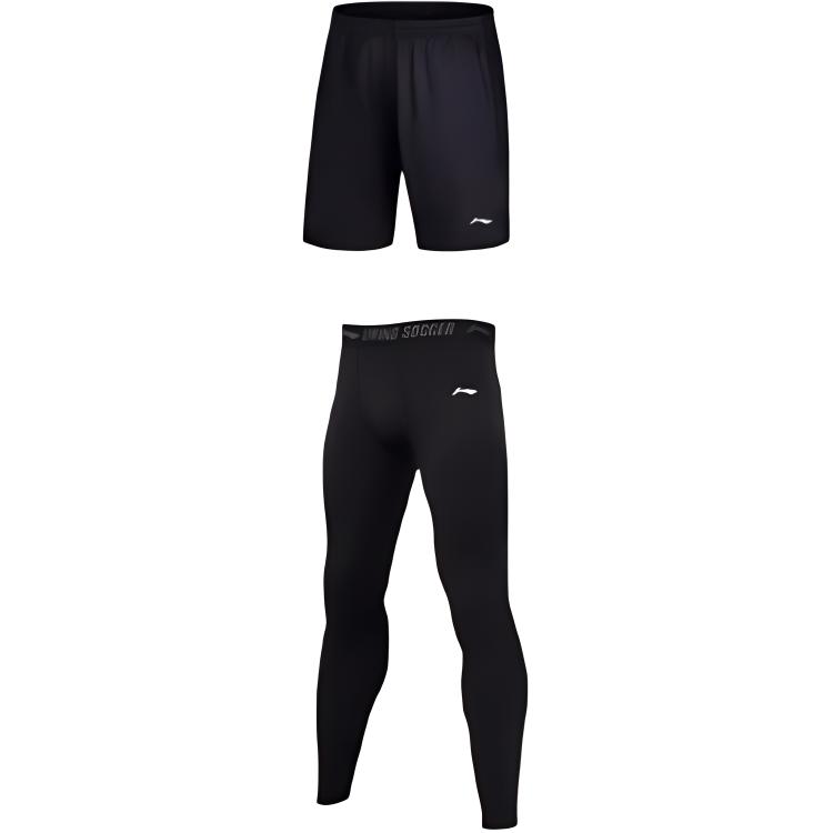 Li Ning Однотонные Спортивные Длинные Брюки-Двойка с Завышенной Талией, Удобные, Дышащие, Универсальные, Мужские, низ, Черные YUSU013-1+AKSU923-1 S
Li Ning Однотонные Спортивные Длинные Брюки-Двойка с Завышенной Талией, Удобные, Дышащие, Универсальные, Мужские, низ, Черные YUSU013-1+AKSU923-1 S