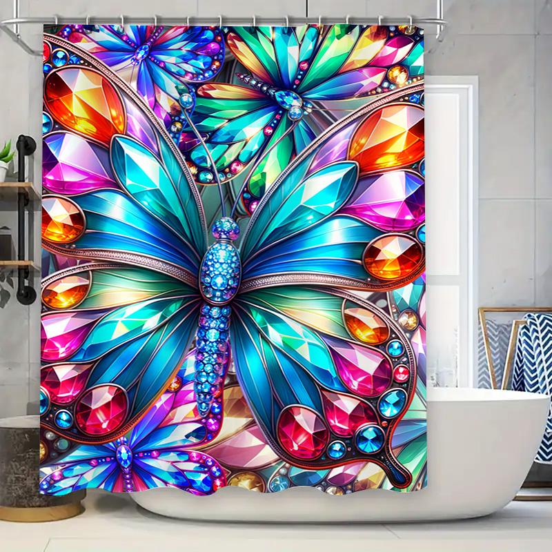Beautiful Butterfly Flower Garden Shower Curtain With Multiple Colorful Designs Perfect Decoration For Bathroom Home Decorations W60H190(CM)-1 Pcs
Beautiful Butterfly Flower Garden Shower Curtain With Multiple Colorful Designs Perfect Decoration For Bathroom Home Decorations W60H190(CM)-1 Pcs