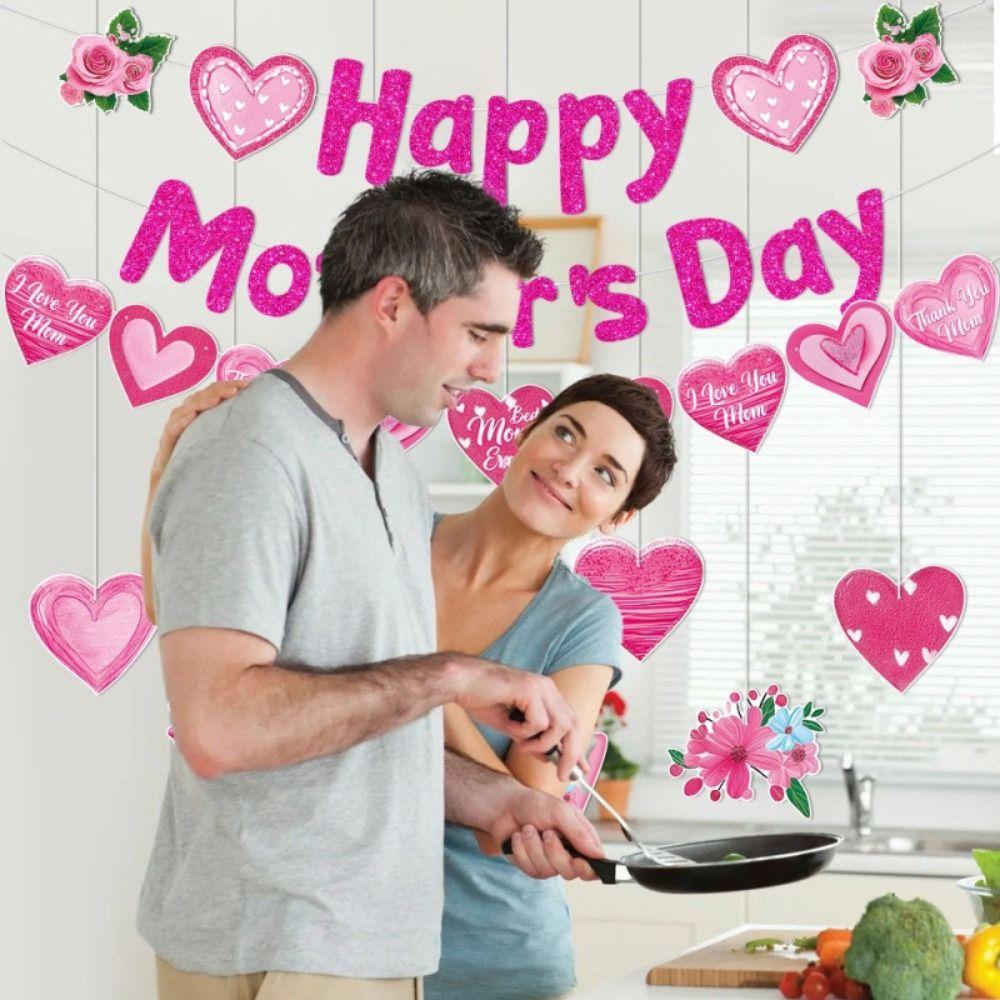 Surprise Mother s Day Hanging Banner Romantic Mother s Day Party Decor Door Heart-shaped Flag
Surprise Mother s Day Hanging Banner Romantic Mother s Day Party Decor Door Heart-shaped Flag